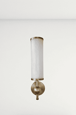 Alabaster Cylinder Wall Sconce